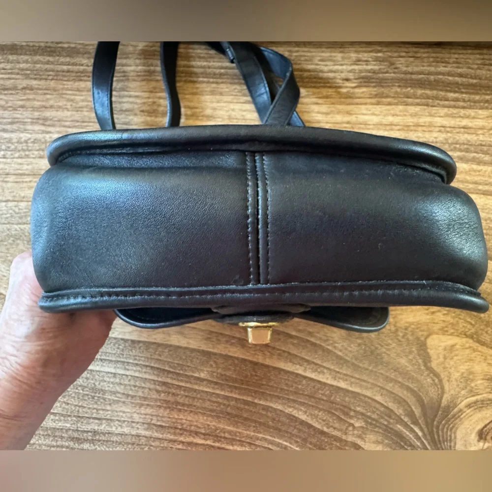 Vintage Coach Post Pouch Bag in Black